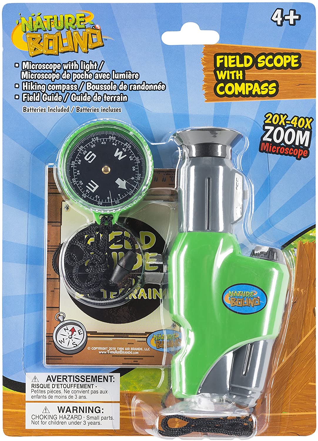 Portable Field Microscope with Compass by Thin Air