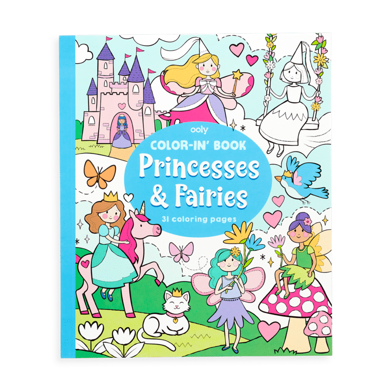 Princesses and Fairies Color in’ Book by ooly