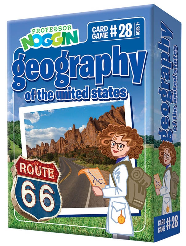 Professor Noggins Geography of the United States Card Game by Outset Media