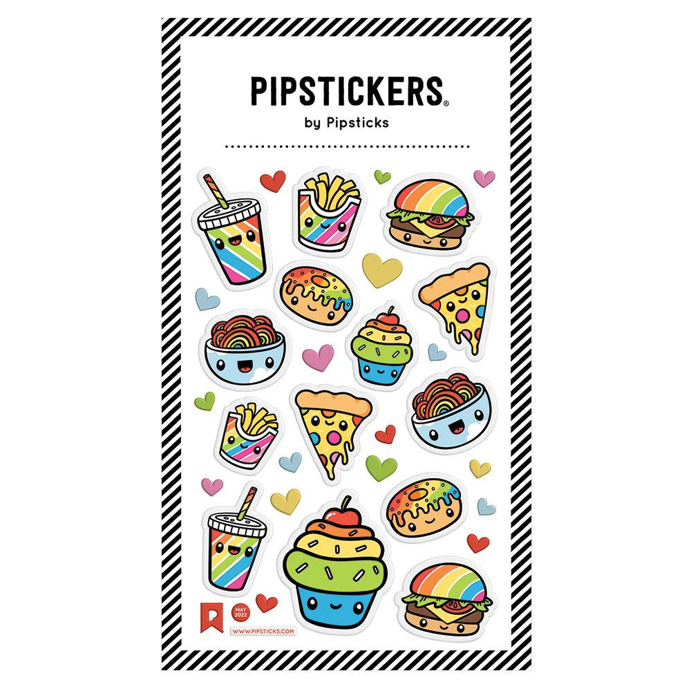 Puffy Multicolor Munchies Sticker Sheet by Pipsticks