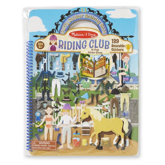 Puffy Sticker Activity Book Riding Club by Melissa Doug