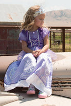 Purple Amulet Princess Dress Medium 3 5 Years by Little Adventures 6