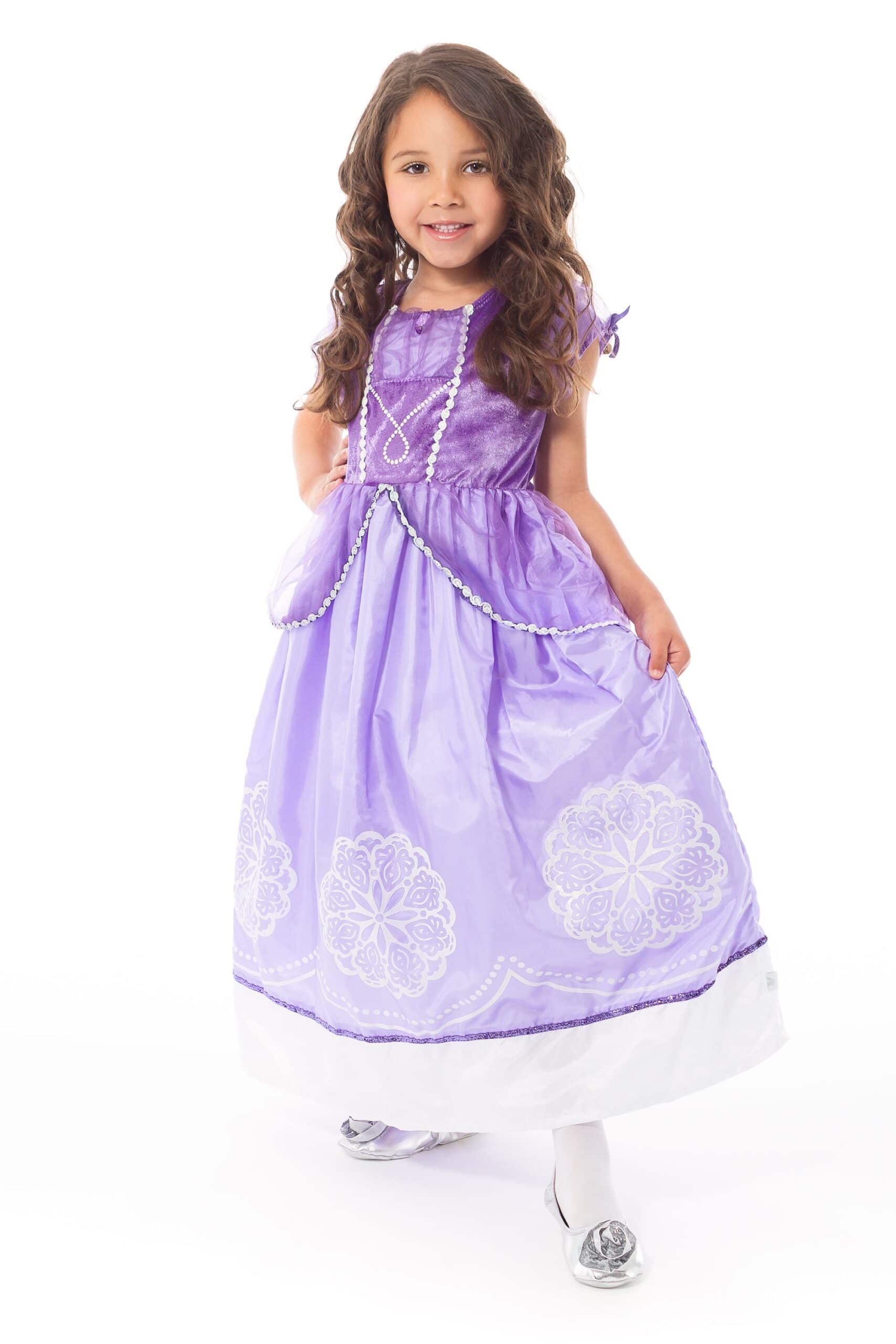 Purple Amulet Princess Dress Medium 3 5 Years by Little Adventures scaled