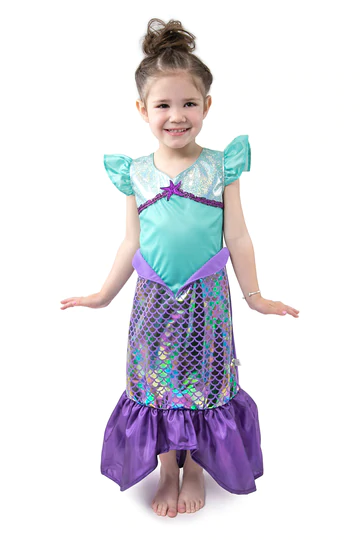 Purple Sparkle Mermaid Large 5 7 Years by Little Adventures
