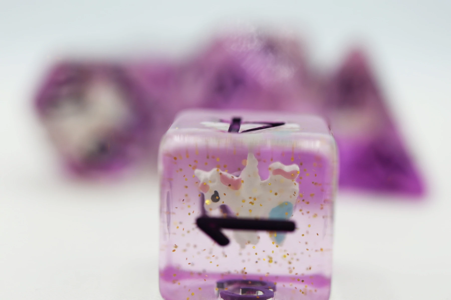 Purple Unicorn RPG Dice Set by Foam Brain Games 2