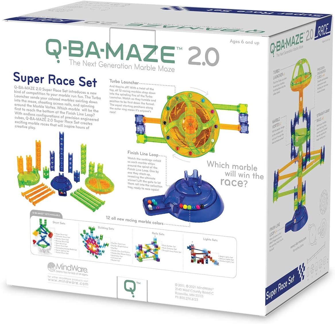 Q Ba Maze Super Race Set by Mindware 1