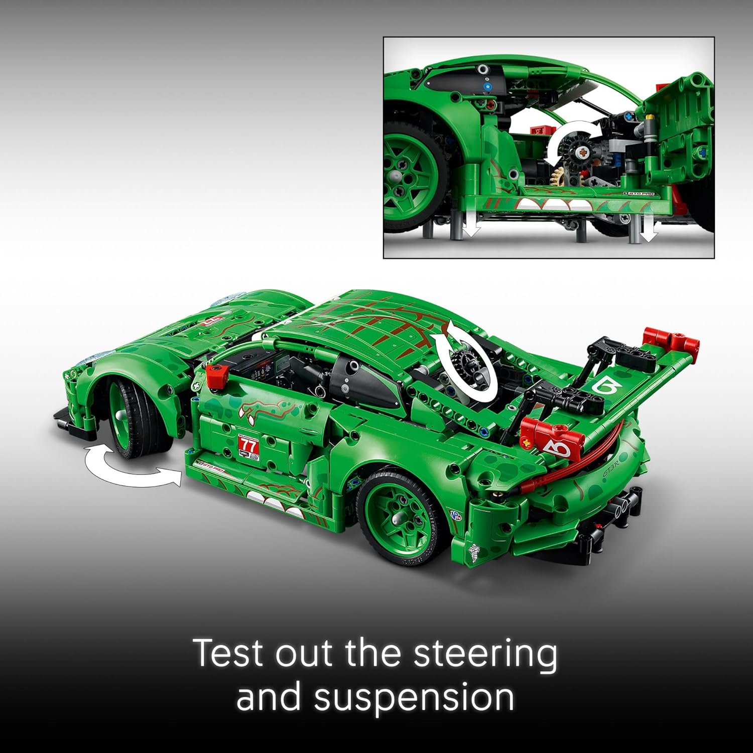 Technic Porsche 911 GT3 R Rexy AO Racing by Lego