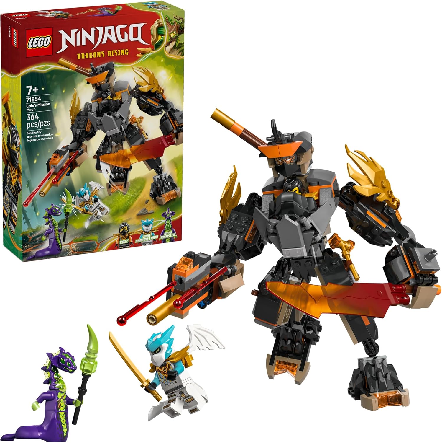 Ninjago Cole’s Mission Mech & Dragon Zane by Lego