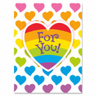 Rainbow Hearts For You Enclosure Card by Peaceable Kingdom