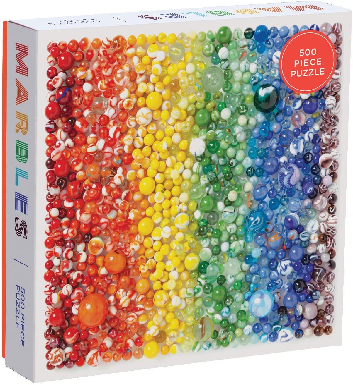 Rainbow Marbles 500pc Puzzle by Galison