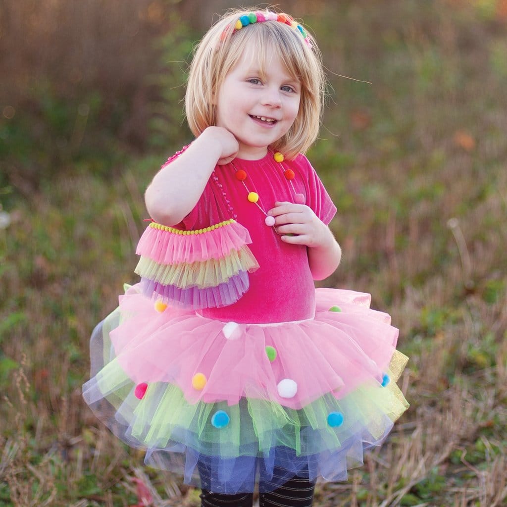 Rainbow Pom Pom Skirt by Great Pretenders 1