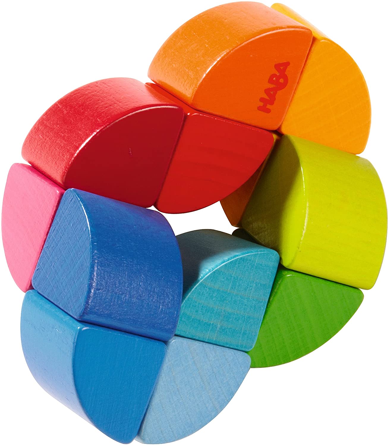Rainbow Ring Clutching Toy by HABA 2