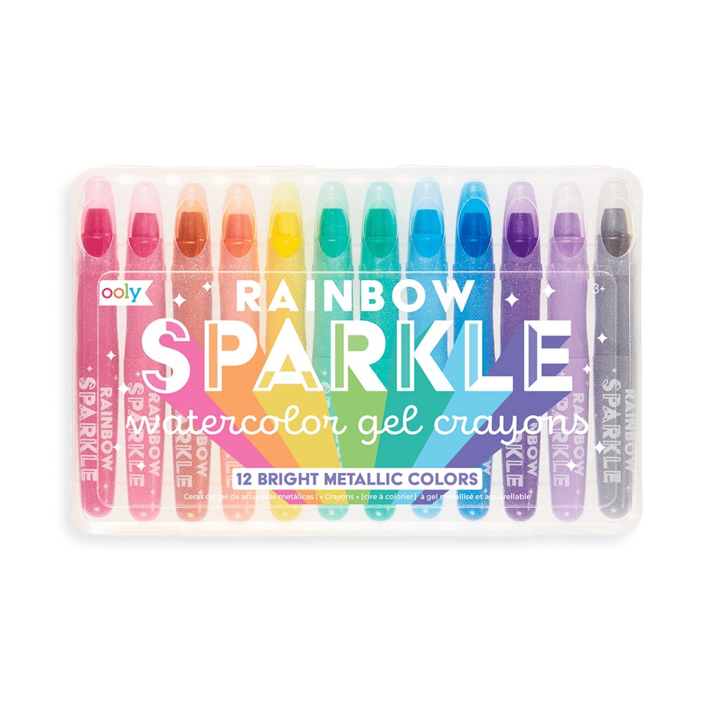 Rainbow Sparkle Watercolor Gel Crayons by Ooly