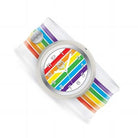 Rainbow Stripes Slap Watch by Watchitude