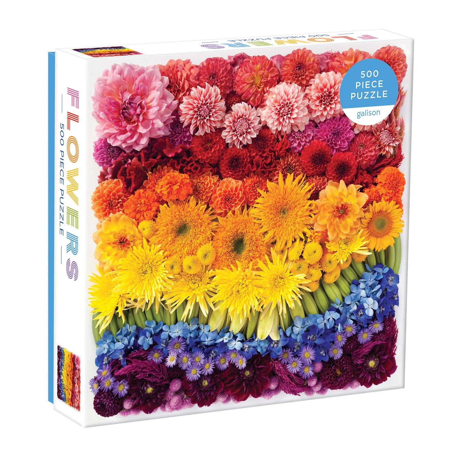 Rainbow Summer Flowers 500pc Puzzle – A2Z Science & Toys