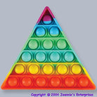 Rainbow Triangle Press It Pop It Fidget by Jeannies Enterprises