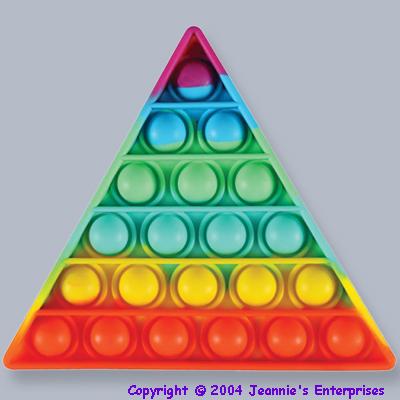 Rainbow Triangle Press It Pop It Fidget by Jeannies Enterprises