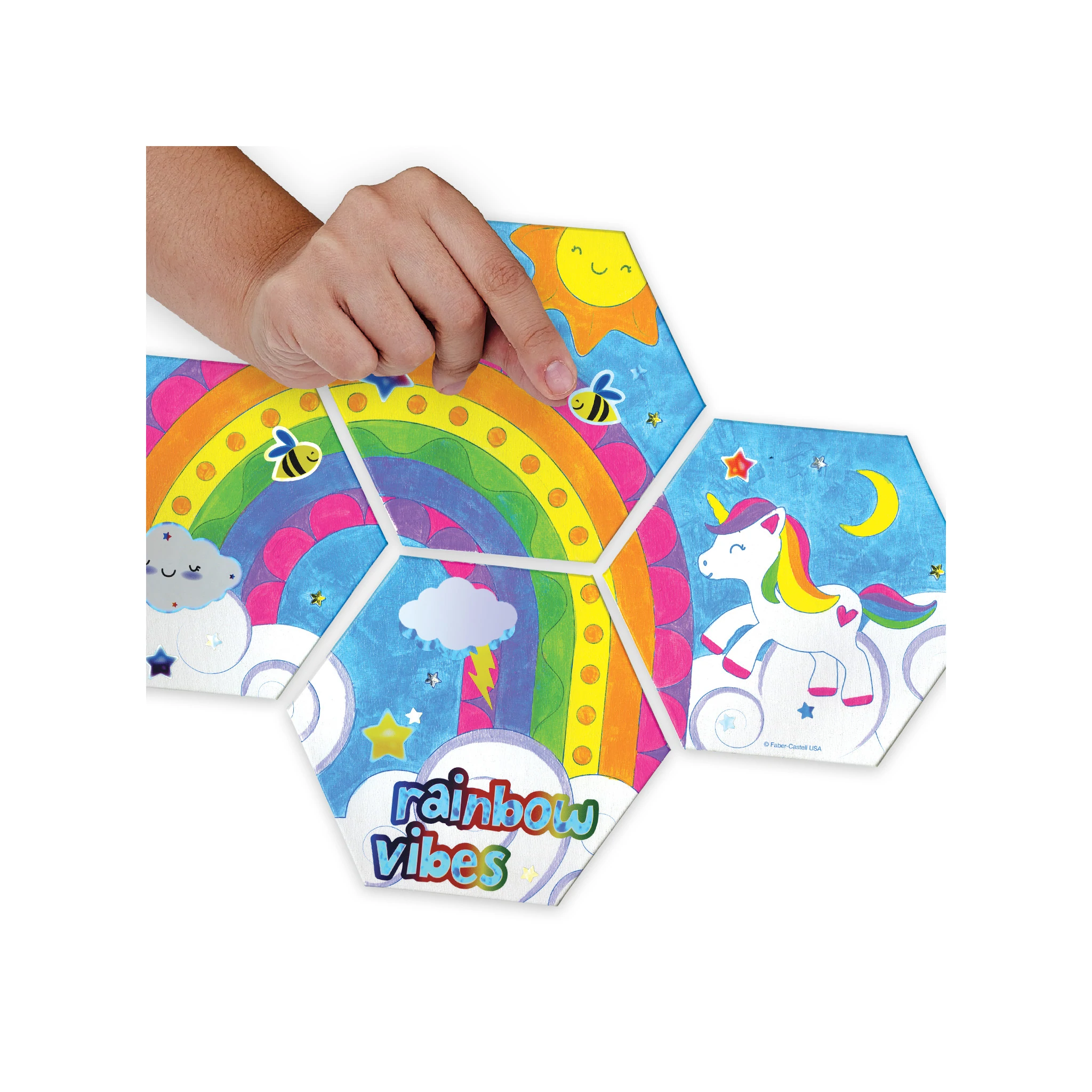 Rainbow Vibes Wall Art by Faber Castell 1