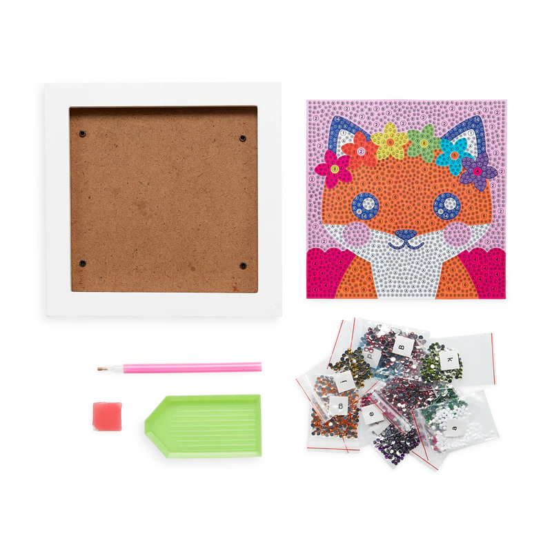 Razzle Dazzle Friendly Fox Gem Art Kit by Ooly 2