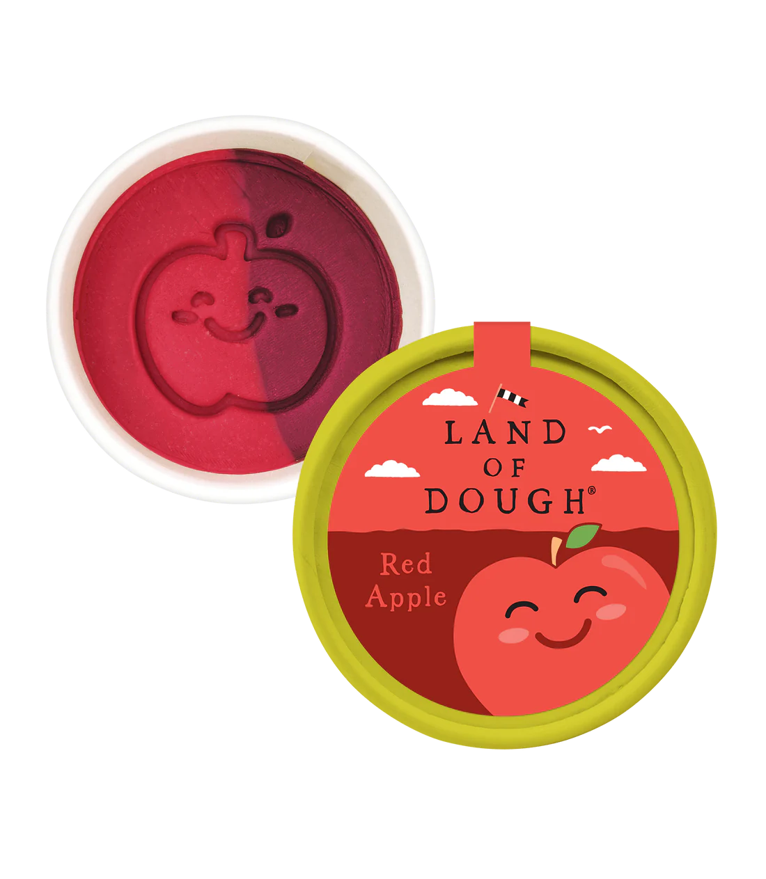 Red Apple Mini Dough Cup-by-Crazy Aaron's Putty World