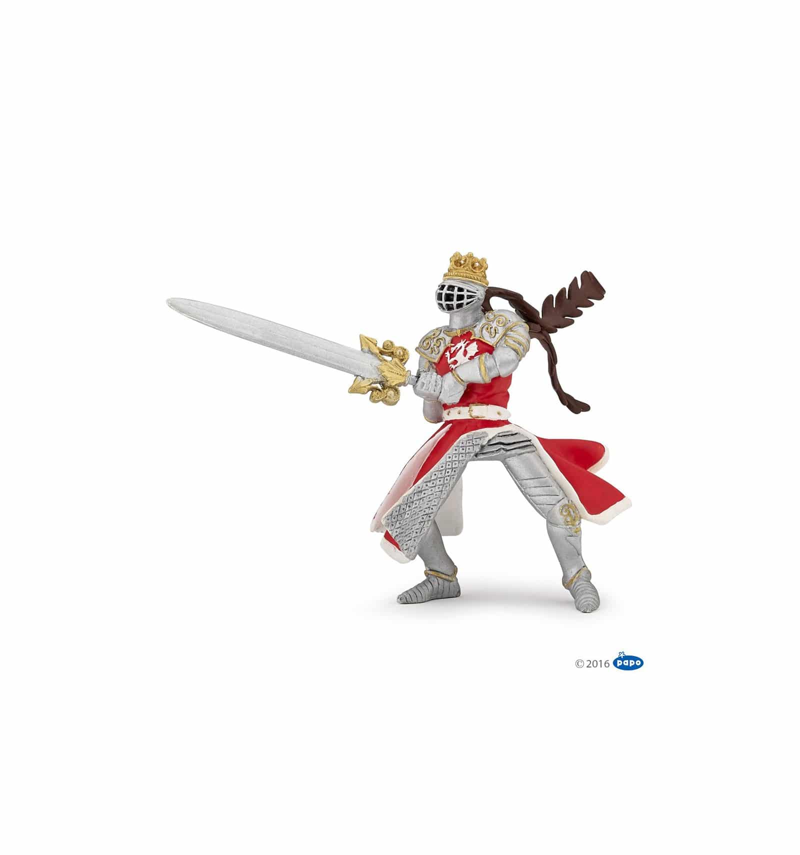 Red Dragon King with Sword by Papo