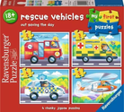 Rescue Vehicles - My First Puzzles-by-Ravensburger