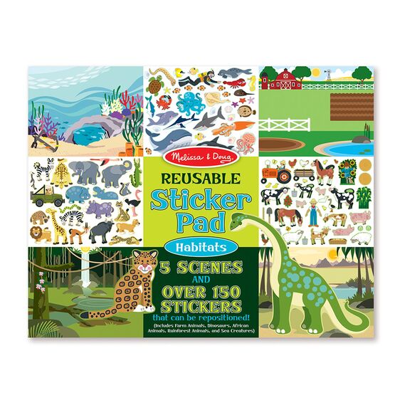 Reusable Sticker Pad Habitats by Melissa Doug