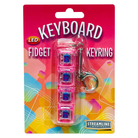 Keyboard LED Fidget Keyrings - Pink by Streamline