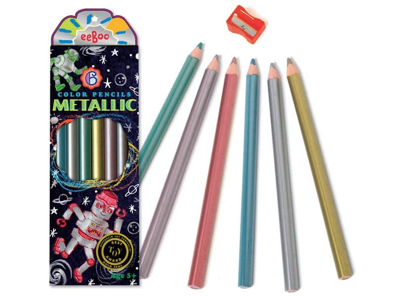 Robot Metallic Pencils by eeBoo