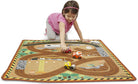 Round the Construction Zone Work Site Rug Vehicle Set by Melissa Doug 1