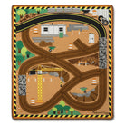 Round the Construction Zone Work Site Rug Vehicle Set by Melissa Doug