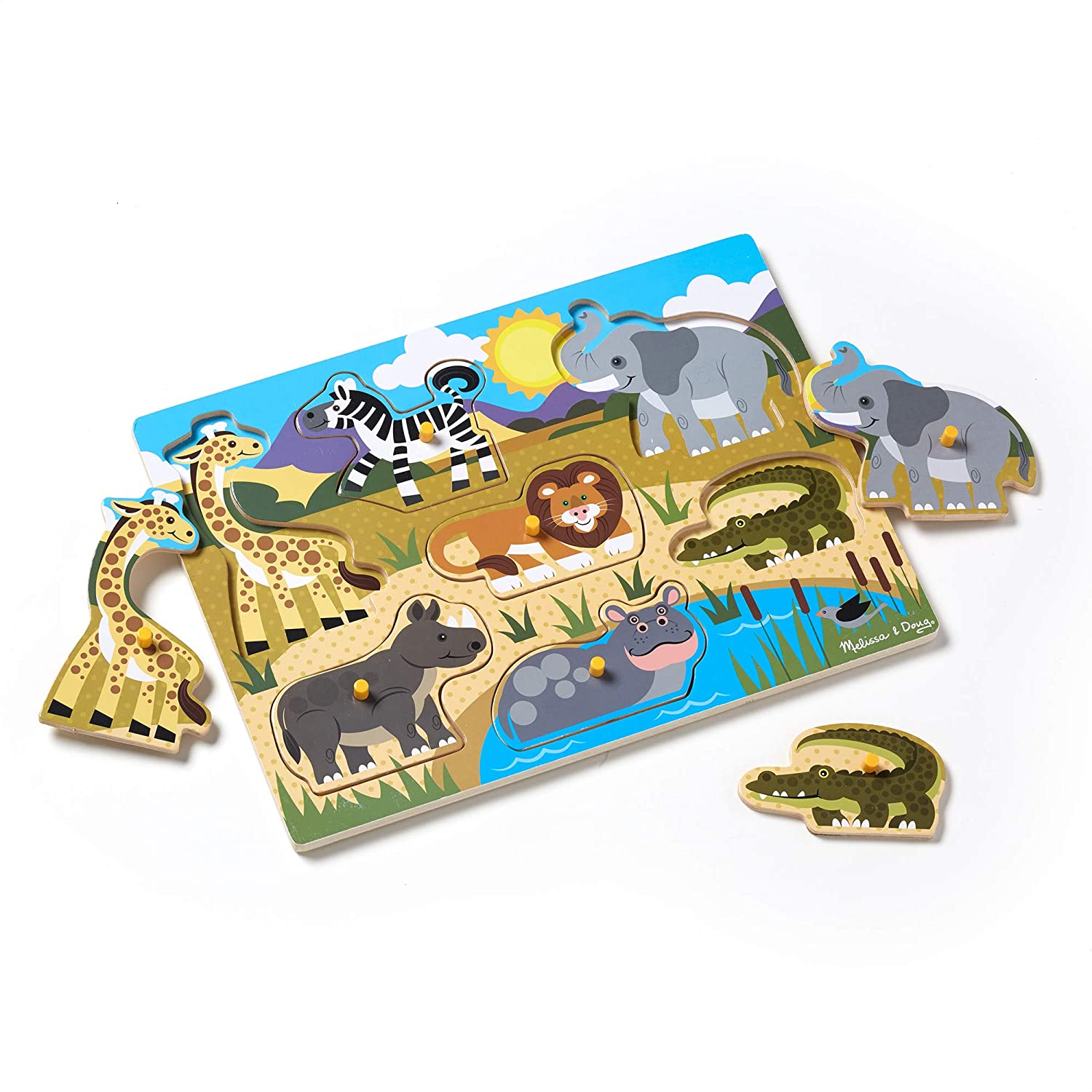 Safari Peg Puzzle by Melissa Doug 1