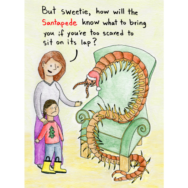 Santapede Holiday Card by A for Effort