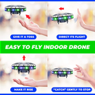 Scoot LED Hand Operated Drone GreenBlue by Force1 4