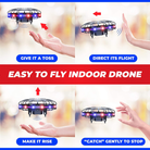 Scoot LED Hand Operated Drone RedBlue by Force1 4