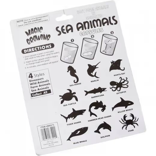 Sea Animals Magic Grow Capsules by U.S. Toy 3