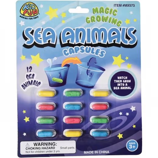 Sea Animals Magic Grow Capsules by U.S. Toy