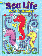 Sea Life Color By Number-by-Dover Publications