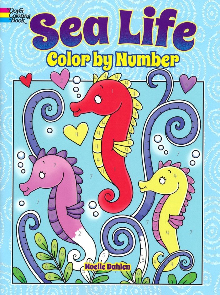 Sea Life Color By Number-by-Dover Publications