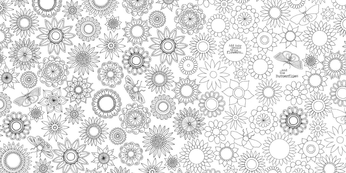 Secret Garden An Inky Treasure Hunt and Coloring Book by Laurence King Publishg 2