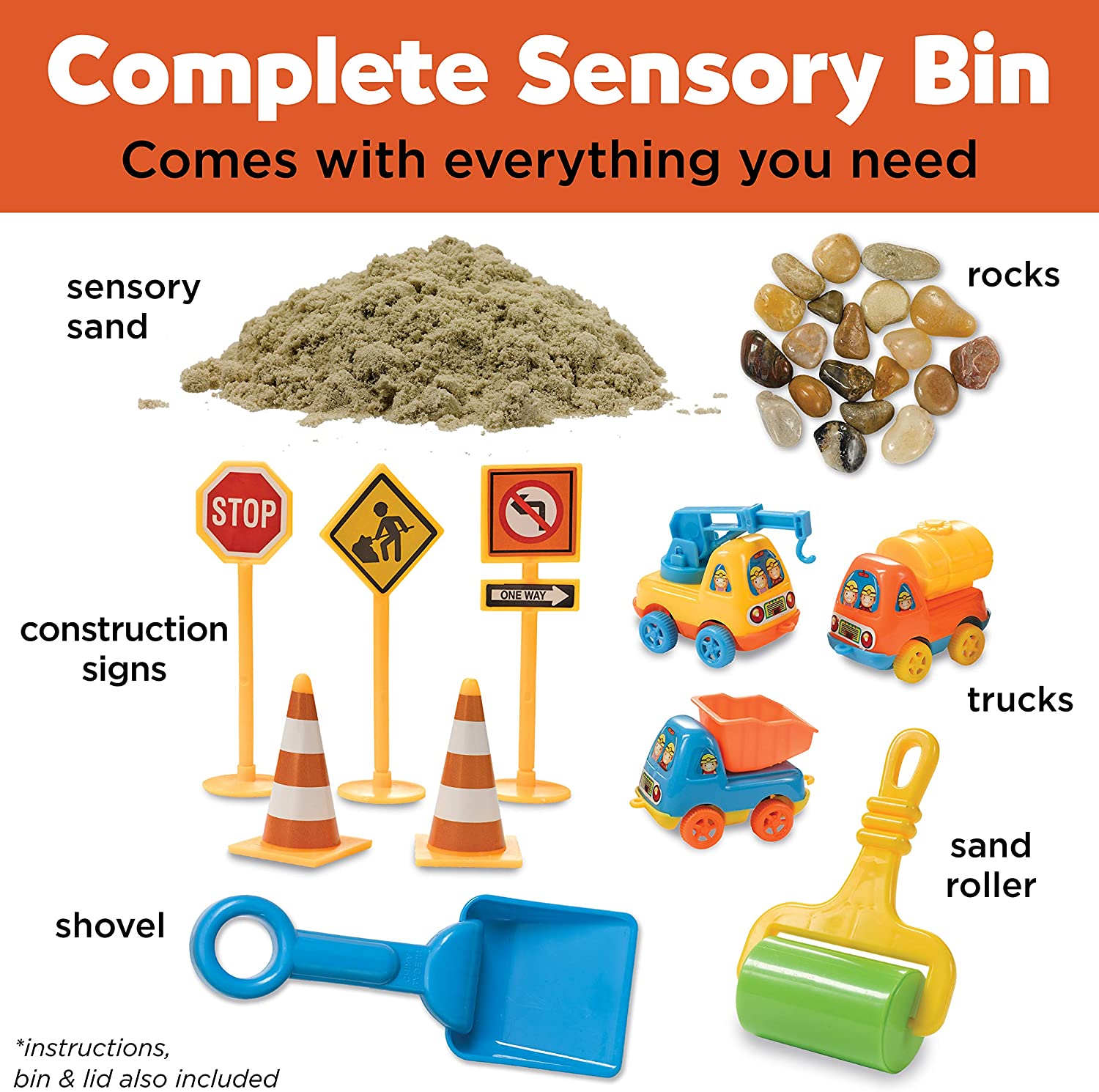 Sensory Bin Construction Zone Playset by Creativity for Kids 2