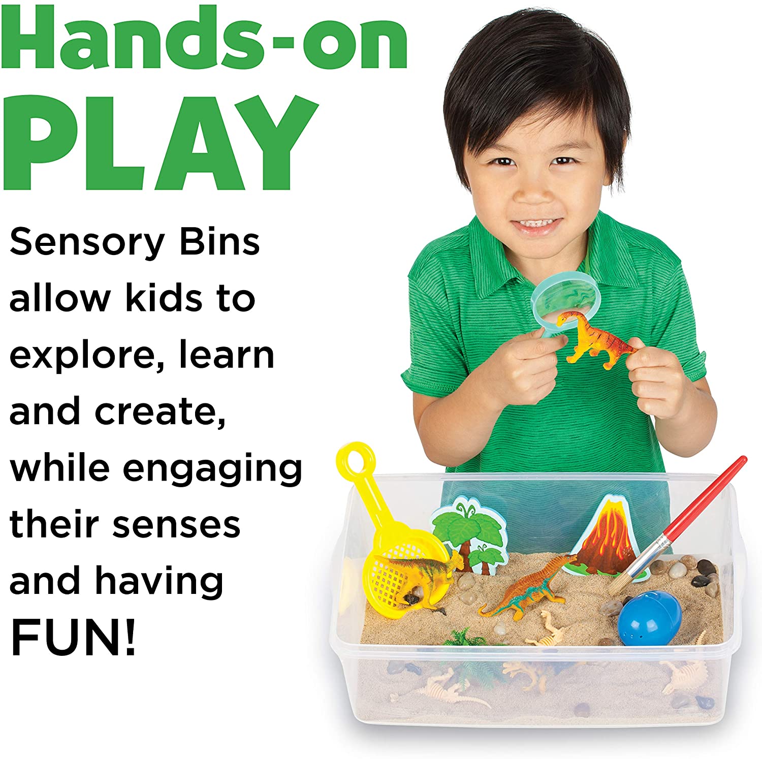 Sensory Bin Dinosaur Dig by Creativity for Kids 1