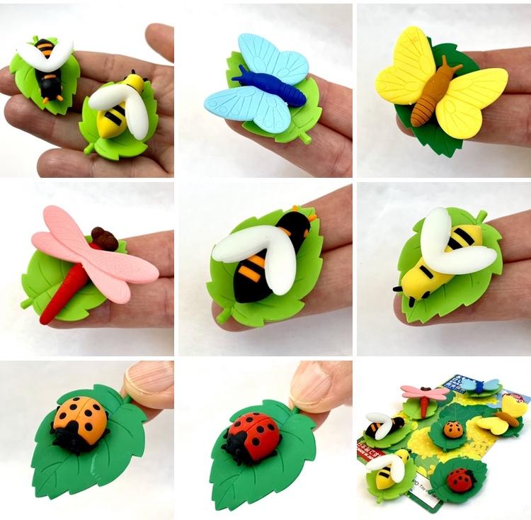 Set of Insect Themed Erasers by Iwako 1