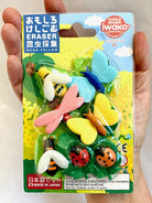 Set of Insect Themed Erasers by Iwako