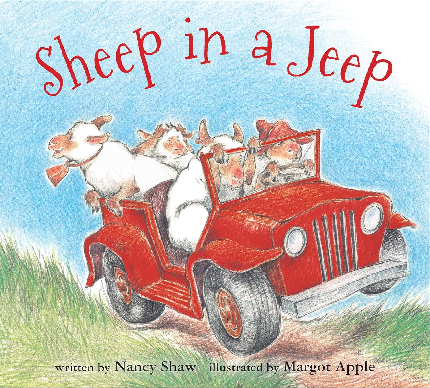 Sheep in a Jeep Board Book-by-Harper Collins