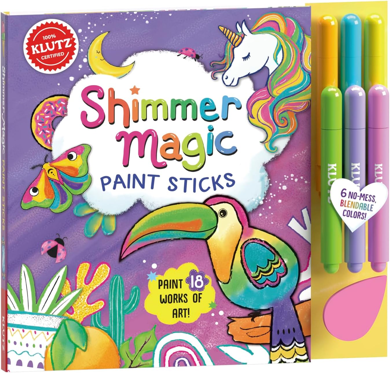 Shimmer Magic Paint Sticks Craft Kit-by-Klutz