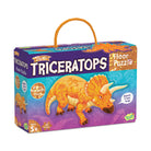 Shiny Triceratops 52pc Floor Puzzle-by-Peaceable Kingdom