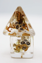 Silver Pirate Skull RPG Dice Set by Foam Brain Games