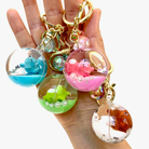 Sleeping Animal Ball Charm Keychain-by-BC USA