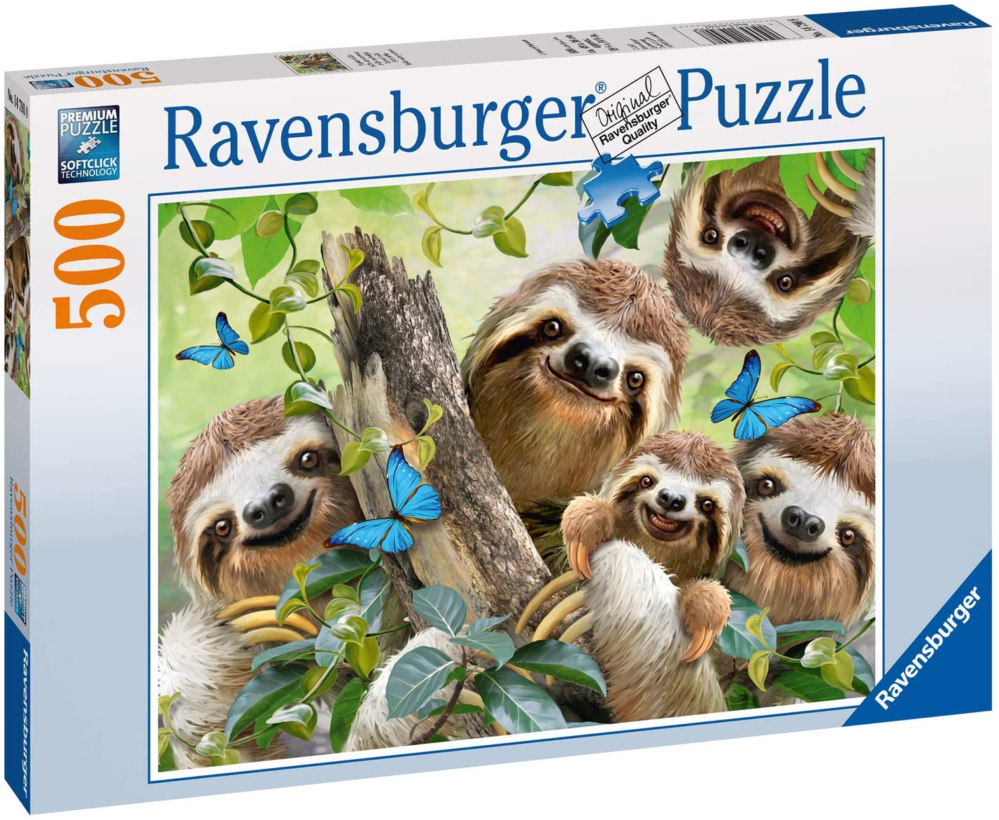 Sloth Selfie 500pc Puzzle by Ravensburger 1
